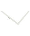 Cadre encastrable pour panneau LED 120x30 - Nouveau modèle, compatible avec Troldtekt sans ajustement, bord blanc
