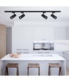 Spot sur rail LED Samsung 35W - Noir, 4000K, COB, 3000lm, IP20