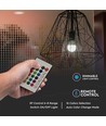 Ampoule LED connectée E27 8,5W avec télécommande - RGB+4000K, A60, dimmable, 806lm, incl. télécommande