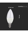 Ampoule LED connectée E14 4,8W - RGB+4000K, incl. télécommande, dimmable, 470lm