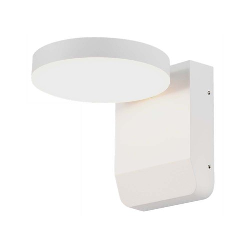 Applique murale LED ronde 17W - IP65, blanc, 2500lm, 3000K, éclairage de façade