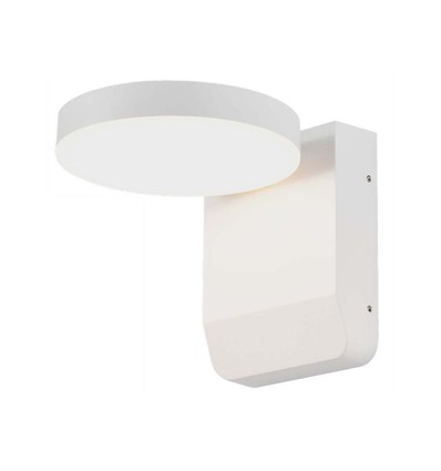 Applique murale LED ronde 17W - IP65, blanc, 2500lm, 3000K, éclairage de façade