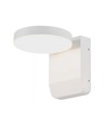 Applique murale LED ronde 17W - IP65, blanc, 2500lm, 3000K, éclairage de façade