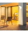 Applique murale LED ronde 17W - IP65, blanc, 2500lm, 3000K, éclairage de façade