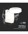 Applique murale LED ronde 17W - IP65, blanc, 2500lm, 3000K, éclairage de façade