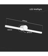 Applique LED 10W pour salle de bain / miroir - IP65, 61cm, blanc