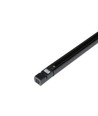 V-Tac rail de 1,5 m pour spots sur rail - Noir, 3 phases, complet avec connexion et embout