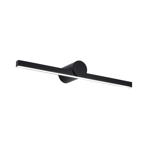 Lampe miroir LED 10W - 3000K, boîtier noir