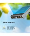 Applique murale LED solaire 8W avec détecteur - 950lm, 3000K, IP65, batterie 4000mAh