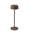 Lampe de table LED rechargeable intérieur/extérieur - couleur corten, tactile, IP54