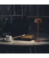 Lampe de table LED rechargeable intérieur/extérieur - couleur corten, tactile, IP54
