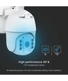 Caméra PTZ Solaire 4G HD Smart avec capteur PIR - Full HD, 360° pan-tilt, blanc, avec panneau solaire