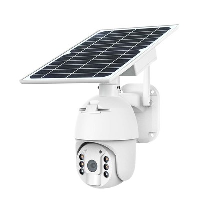 Caméra PTZ Solaire WiFi HD Smart - 2MP, IP65, capteur PIR, rotation 360°, application Smart Life