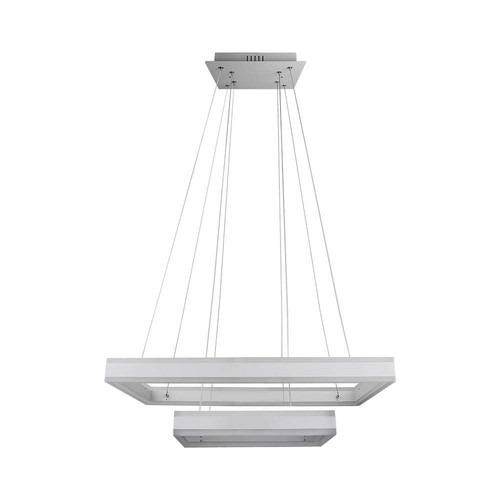Lustre LED 113W, dimmable - 6300lm, 3000K, Ø60cm, blanc chaud, Triac dimmable