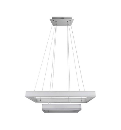 Lustre LED 113W, dimmable - 6300lm, 3000K, Ø60cm, blanc chaud, Triac dimmable