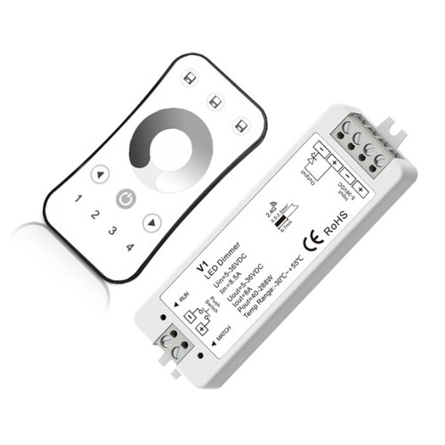 Contrôleur LEDlife rWave avec télécommande - 12V (96W), 24V (192W)