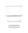 Suspension lustre LED 80W - dimmable 3 étapes, 3000K, blanc, diffusion de lumière à 360 degrés