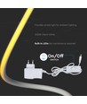 Lampe de bureau design LED V-TAC 20W - Prise EU, Câble + Interrupteur, 3000K, Blanc
