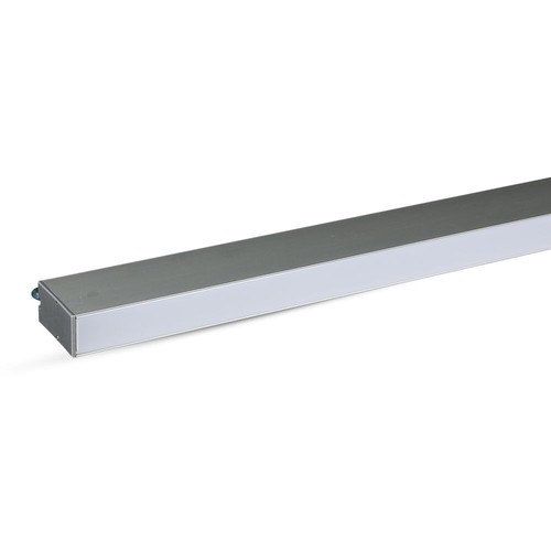Réglette LED 120cm 40W avec puce Samsung - Silver, 6400K, 120°, incl. kit de suspension