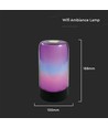 Lampe de table LED Smart RGB 8W - 5V, WiFi, dimmable, compatible Alexa/Google Home, incl. alimentation