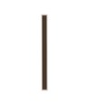 Applique murale allongée couleur corten, LED 17W - 4000K, IP65, utilisée à l'intérieur et à l'extérieur.