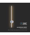 Applique murale 12W, RA90, blanc - 65cm, IP65, 1400lm, incl. source lumineuse
