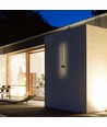 Applique murale LED 12W, RA90 - IP65, noir, 1590lm, 3000K, 65cm de haut