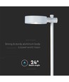 Lampadaire LED 7W - 3000K, blanc, IP65