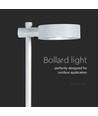 Lampadaire LED 7W - 3000K, blanc, IP65