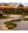 Lampe de jardin LED 6W, noir - IP54, 3000K, RA90, avec source lumineuse
