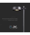 Lampe de jardin LED 6W, noir - IP54, 3000K, RA90, avec source lumineuse