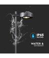 Lampe de jardin LED 6W, noir - IP54, 3000K, RA90, avec source lumineuse
