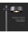 Lampe de jardin LED 6W, noir - IP54, 3000K, RA90, avec source lumineuse
