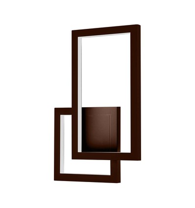 Applique murale LED moderne 20W - couleur corten, 360°, 2400lm, IP20, 3000K, avec source lumineuse