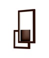 Applique murale LED moderne 20W - couleur corten, 360°, 2400lm, IP20, 3000K, avec source lumineuse