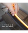 10m 12W/m Amber Neon Flex - 24V