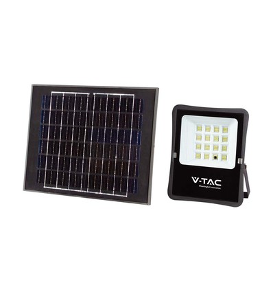 Projecteur LED solaire 200W avec détecteur - 1600lm, IP65, avec télécommande, blanc froid
