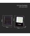 Projecteur solaire 200W avec détecteur et télécommande - 1600lm, IP65, batterie 15000mAh, extérieur