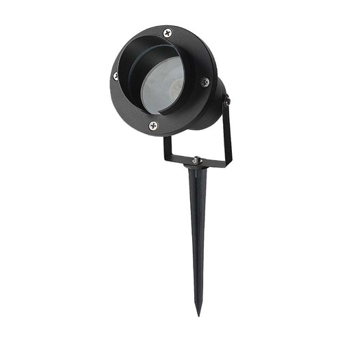 Spot de jardin GU10 avec piquet - Noir, aluminium, IP65, sans source lumineuse