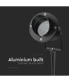 Spot de jardin GU10 avec piquet - Noir, aluminium, IP65, sans source lumineuse