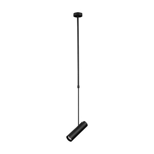 Plafonnier télescopique GU10 - Noir, aluminium, 83-117cm