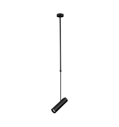 Plafonnier télescopique GU10 - Noir, aluminium, 83-117cm