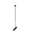 Plafonnier télescopique GU10 - Noir, aluminium, 83-117cm