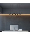 Plafonnier télescopique GU10 - Noir, aluminium, 83-117cm