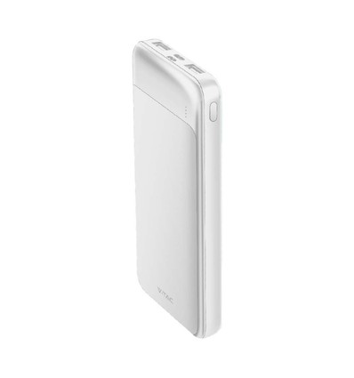 Power Bank 10000mAh, 22.5W Fast Charger - Blanc, Aluminium, 2x USB, 1x Type-C, Li-Pol