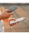Power Bank 10000mAh, 22.5W Fast Charger - Blanc, Aluminium, 2x USB, 1x Type-C, Li-Pol