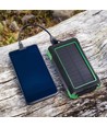 Powerbank Solaire Sans Fil 10000mAh, 10W - Noir, aluminium, charge solaire