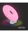 Lampe à poser 5W WiFi LED Ambiance, RGB - Dimmable, Smart Home, USB-C, éclairage 360 degrés, plastique blanc