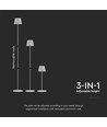 Lampe LED 4W - 4400mA, batterie, 3000K, IP54, boîtier blanc