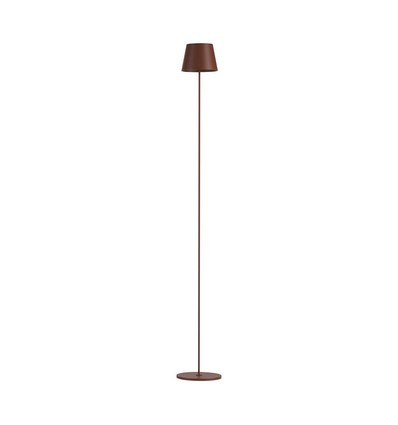 Lampadaire LED 4W, rechargeable - IP54, Couleur corten, touch dimmable, hauteur réglable 50-130cm, charge USB